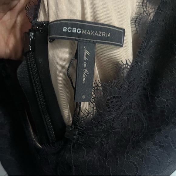 Bcbgmaxazria Willa Lace Black Mini Dress Size S - Picture 13 of 16